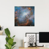 Poster Étoile Centrale De Neutron Dans La Nebula Du Crabe (Bureau à domicile)