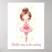 Poster Étoile de ballet fille (Devant)