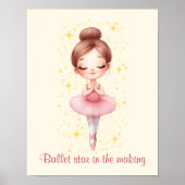 Poster Étoile de ballet fille (Devant)
