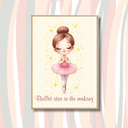 Poster Étoile de ballet fille