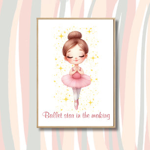 Poster Étoile de ballet fille