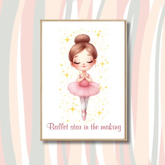 Poster Étoile de ballet fille