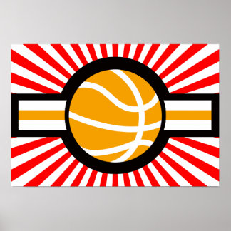 Poster étoile de basket