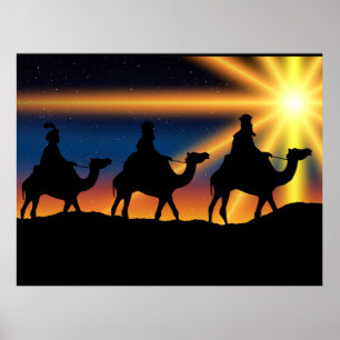 Poster Étoile de Bethléem - Naissance du Christ