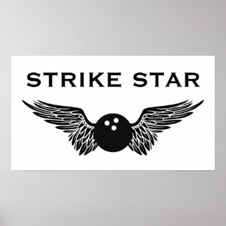 Poster étoile de bowling