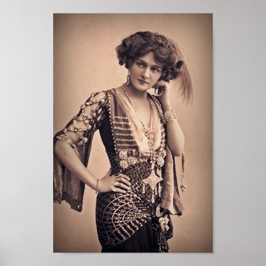 Poster Étoile de cinéma Lily Vintage (Devant)