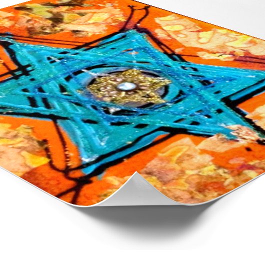 Poster Étoile de David (Coin)