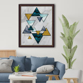 Poster Etoile de David - Magen David sur Marble Giclée Ar