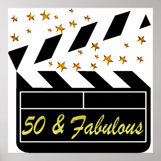 POSTER ÉTOILE DE FILM DE 50 ANS (Devant)