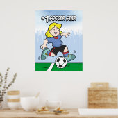 Poster Étoile de football (Cuisine)