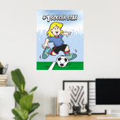 Poster Étoile de football (Bureau à domicile)