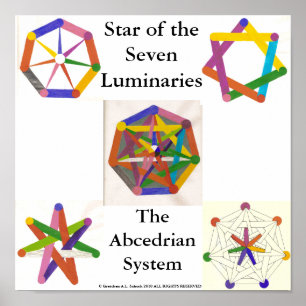 Poster Étoile de l'affiche de sept lumières