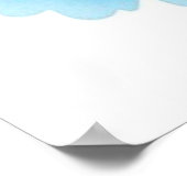 Poster Étoile de mer en bleu (Coin)