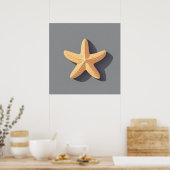 Poster Étoile de mer et son ombre (Cuisine)