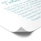 Poster Étoile de mer Planificateur de Table de Mariage 1- (Coin)