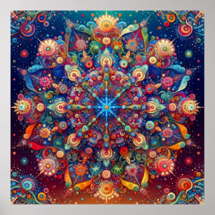 POSTER ÉTOILE DE NOËL