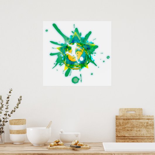 Poster étoile de soccer (Cuisine)