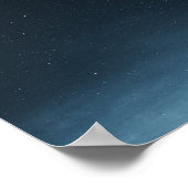 Poster Étoile de tir dans le ciel nocturne sur le Groenla (Coin)