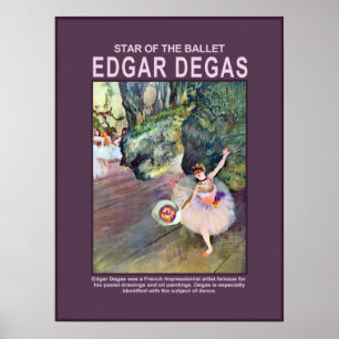 Poster Étoile du ballet par Edgar Degas