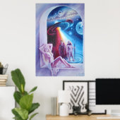 Poster Étoile du soir (Bureau à domicile)