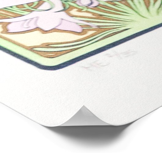 Poster Etoile du soir par Alphonse Mucha (Coin)