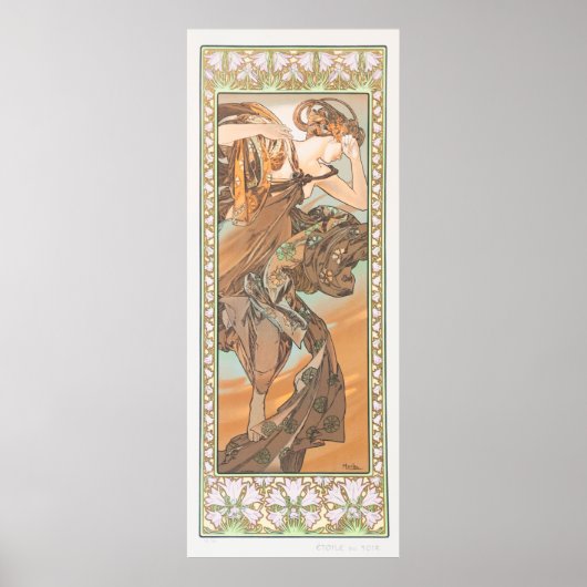 Poster Etoile du soir par Alphonse Mucha (Devant)
