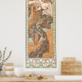 Poster Etoile du soir par Alphonse Mucha (Cuisine)