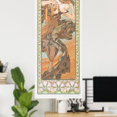 Poster Etoile du soir par Alphonse Mucha (Bureau à domicile)