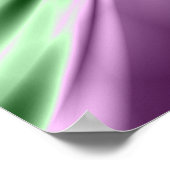 Poster Étoile en violet et en vert (Coin)