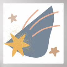 Étoile filante fantaisiste boho,