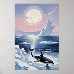 Poster Étoile montante Orque Épaulard Alaska 