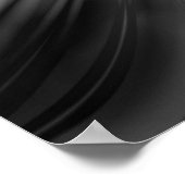 Poster Étoile noire et blanche (Coin)