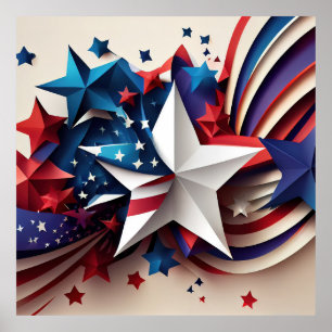 Poster Étoile patriotique