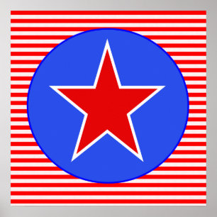 Poster étoile patriotique 2