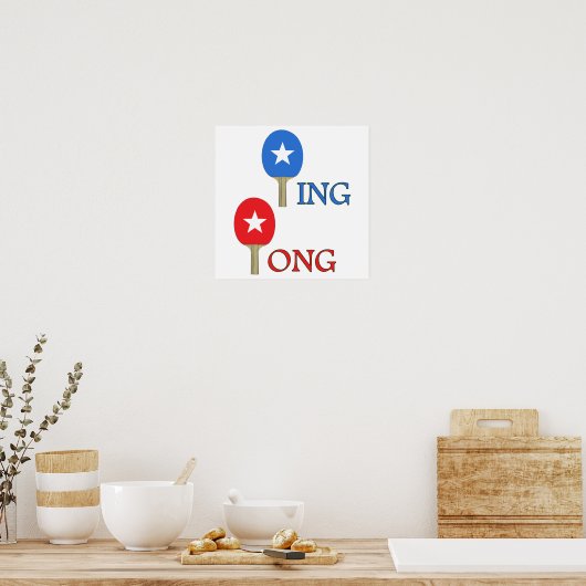 Poster Étoile Ping (Cuisine)