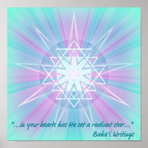 Poster Étoile rayonnante