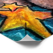 Poster Étoile rock de singe (Coin)