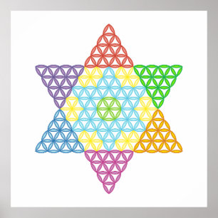 Poster Étoile Sacrée - Étoile De Vie, 04/3D-CF.