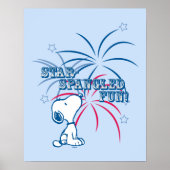 Poster Étoile Snoopy Fun Spangé (Devant)