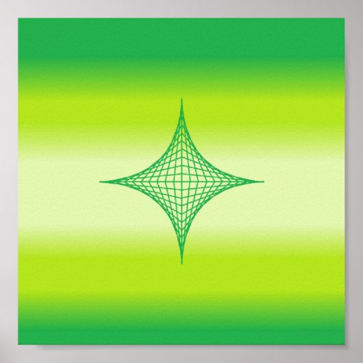 Poster Étoile verte (Devant)