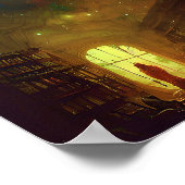 Poster Étoiles au plafond de la bibliothèque (Coin)