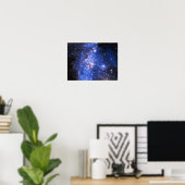 Poster Étoiles Bleu Bleu Embrionique (Bureau à domicile)