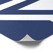 Poster Étoiles Bleues Blancs (Coin)