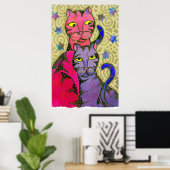 Poster Étoiles Cat N (Bureau à domicile)