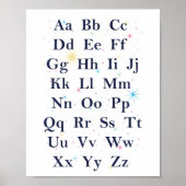 Poster Étoiles d'alphabet (Devant)