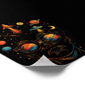 Poster Étoiles dans mes yeux Psychedelic Space Sci-Fi & C (Coin)