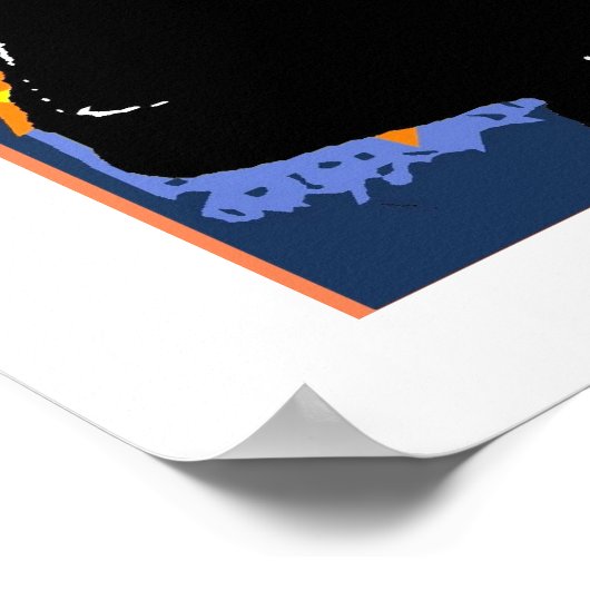 Poster Étoiles de bande de laiton (Coin)