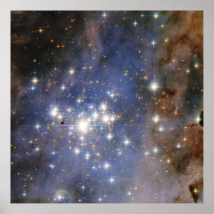 Poster Étoiles de diamant en Carina Nebula Hubble Space
