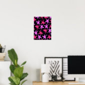 Poster Étoiles de fleurs (Bureau à domicile)