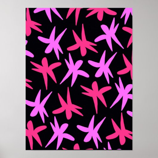 Poster Étoiles de fleurs (Devant)